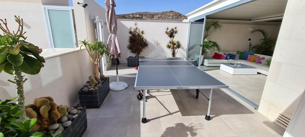 Luxury Villa Morelli With Seaview & Heated Pool Maspalomas  Exterior foto